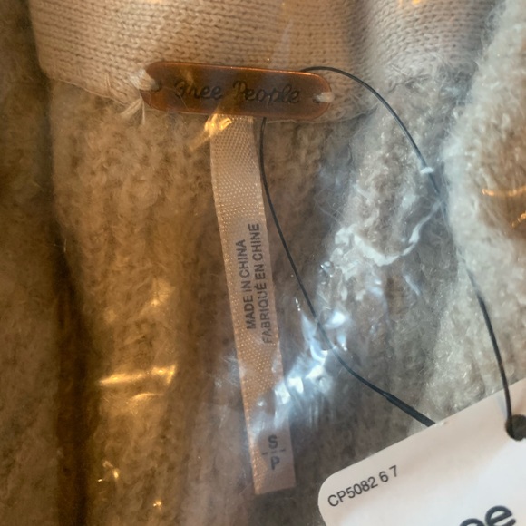 Free People Longline Tunic Sweater grey small - Picture 6 of 7